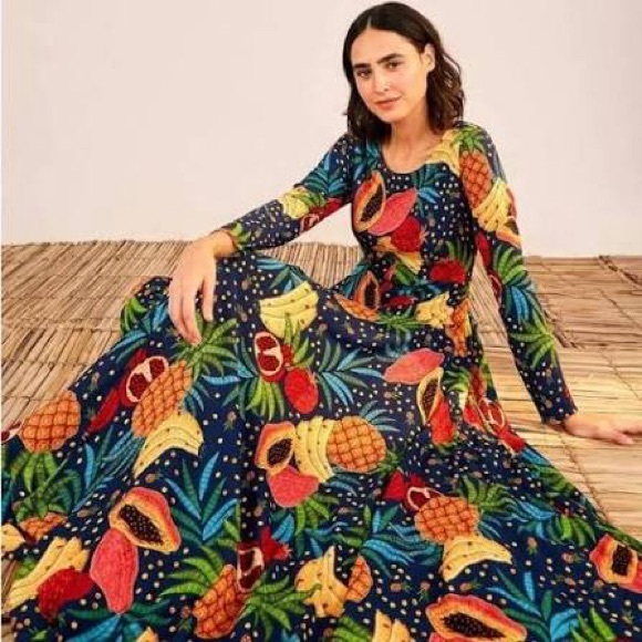 farm rio fruit forest maxi dress FARM RIO Fruit Forest Maxi Dress